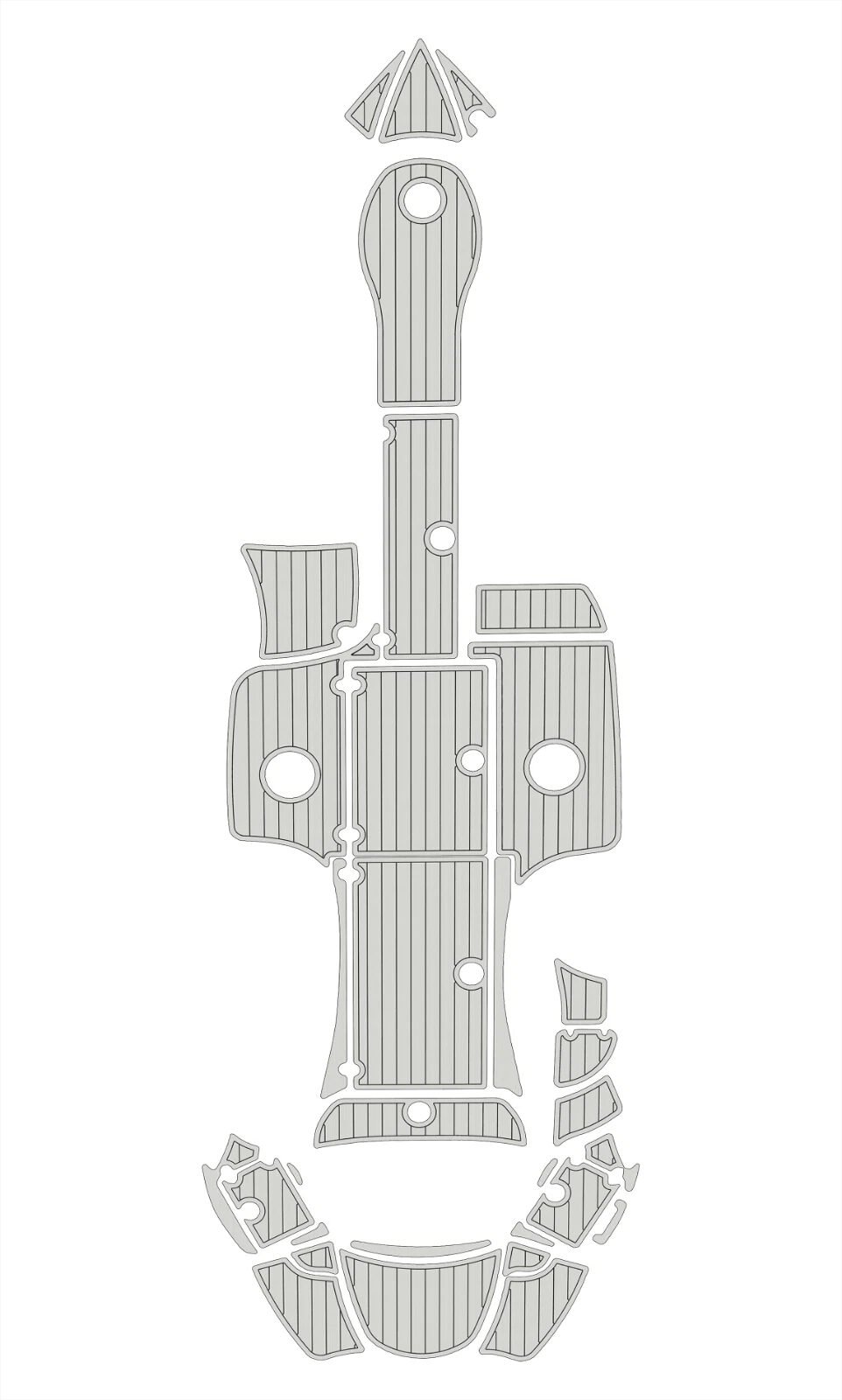 EVA foam faux teak marine floor 2008-2011 Azure 298 (8) 1 kit EVA foam faux teak marine floor 2008-2011 Azure 298