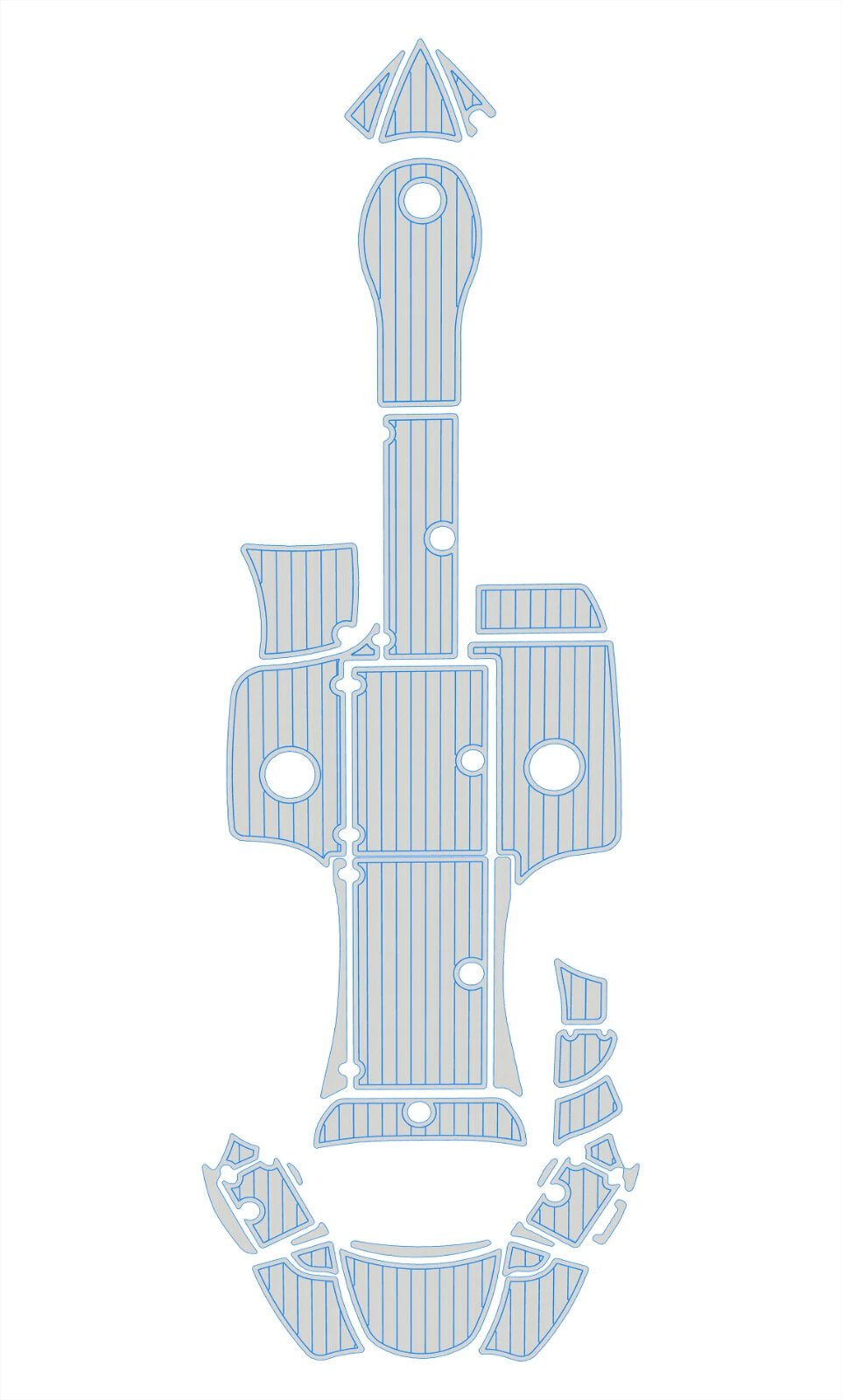 EVA foam faux teak marine floor 2008-2011 Azure 298 (9) 1 kit EVA foam faux teak marine floor 2008-2011 Azure 298