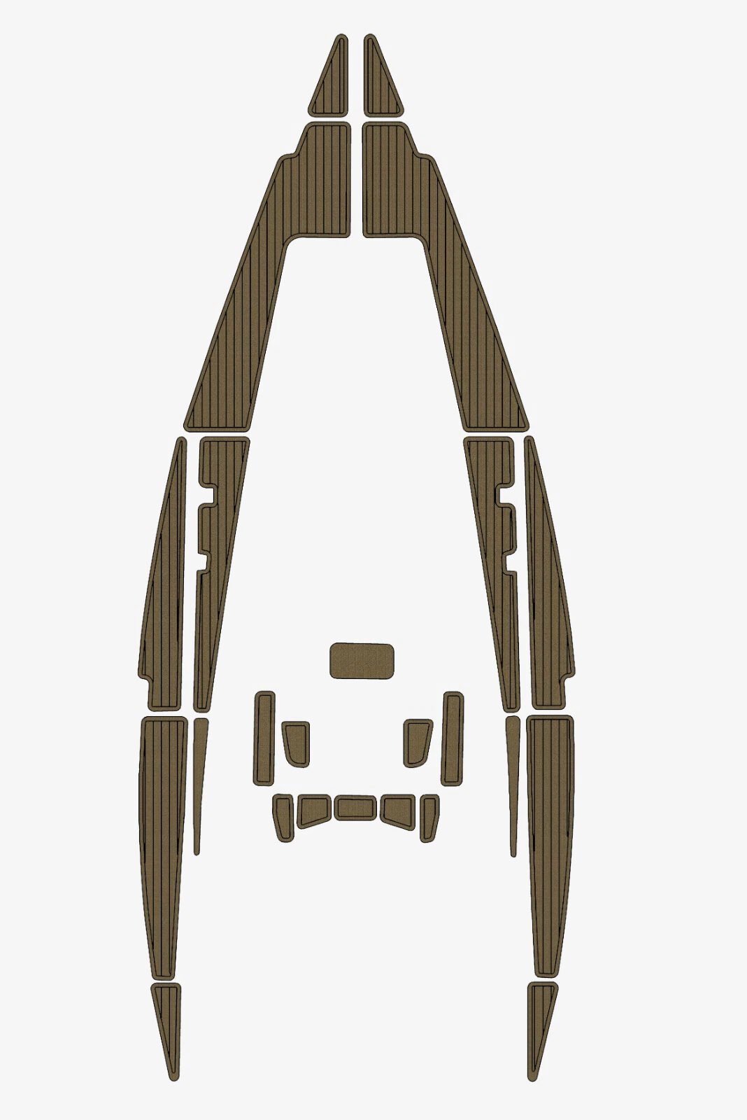 1 kit EVA foam faux teak marine flooring 1985 Bavaria 1060