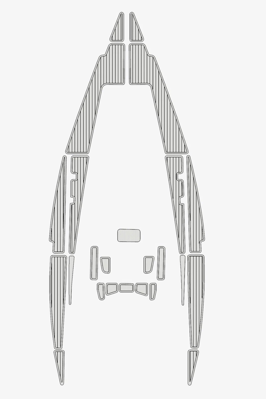 1 kit EVA foam faux teak marine flooring 1985 Bavaria 1060