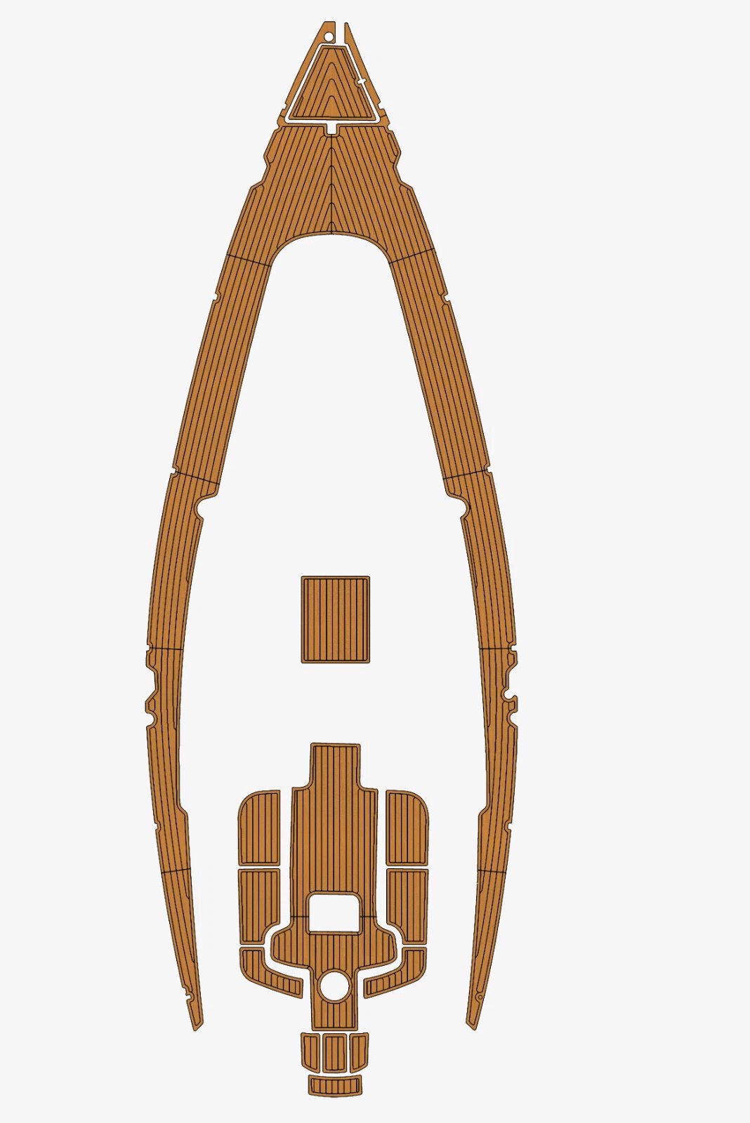 1 kit EVA foam faux teak marine flooring 2002 Bavaria 38 Cruiser