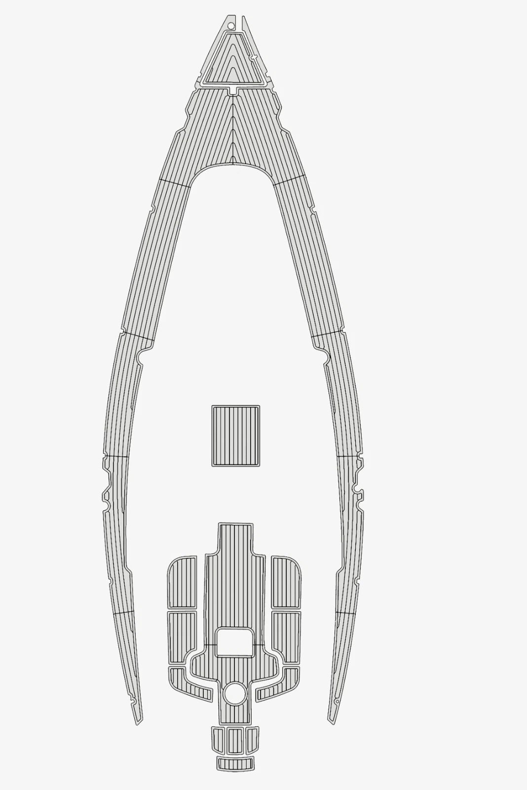 1 kit EVA foam faux teak marine flooring 2002 Bavaria 38 Cruiser