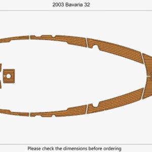 1 kit EVA foam faux teak marine flooring 2003 Bavaria 32