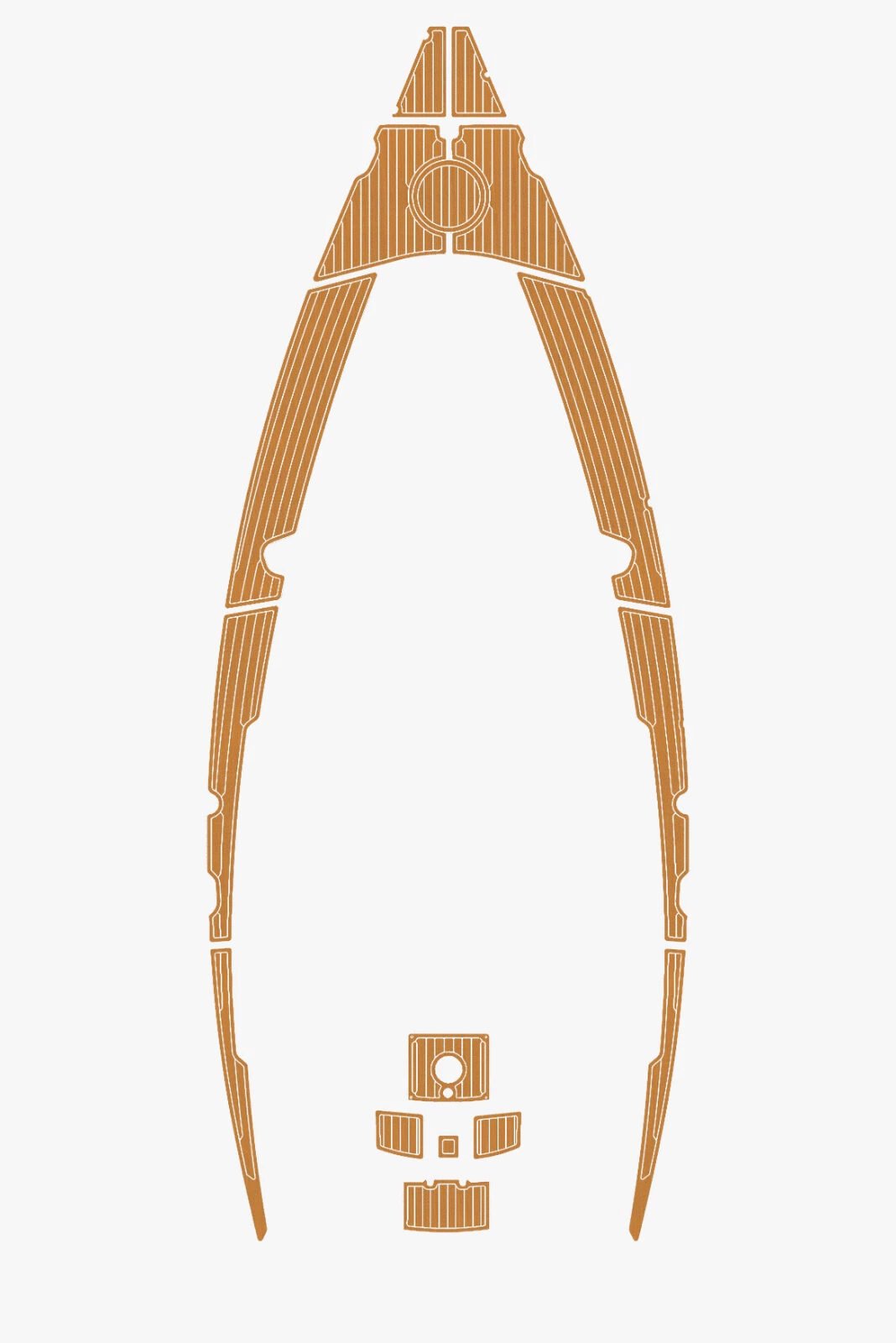 1 kit EVA foam faux teak marine flooring 2003 Bavaria 32