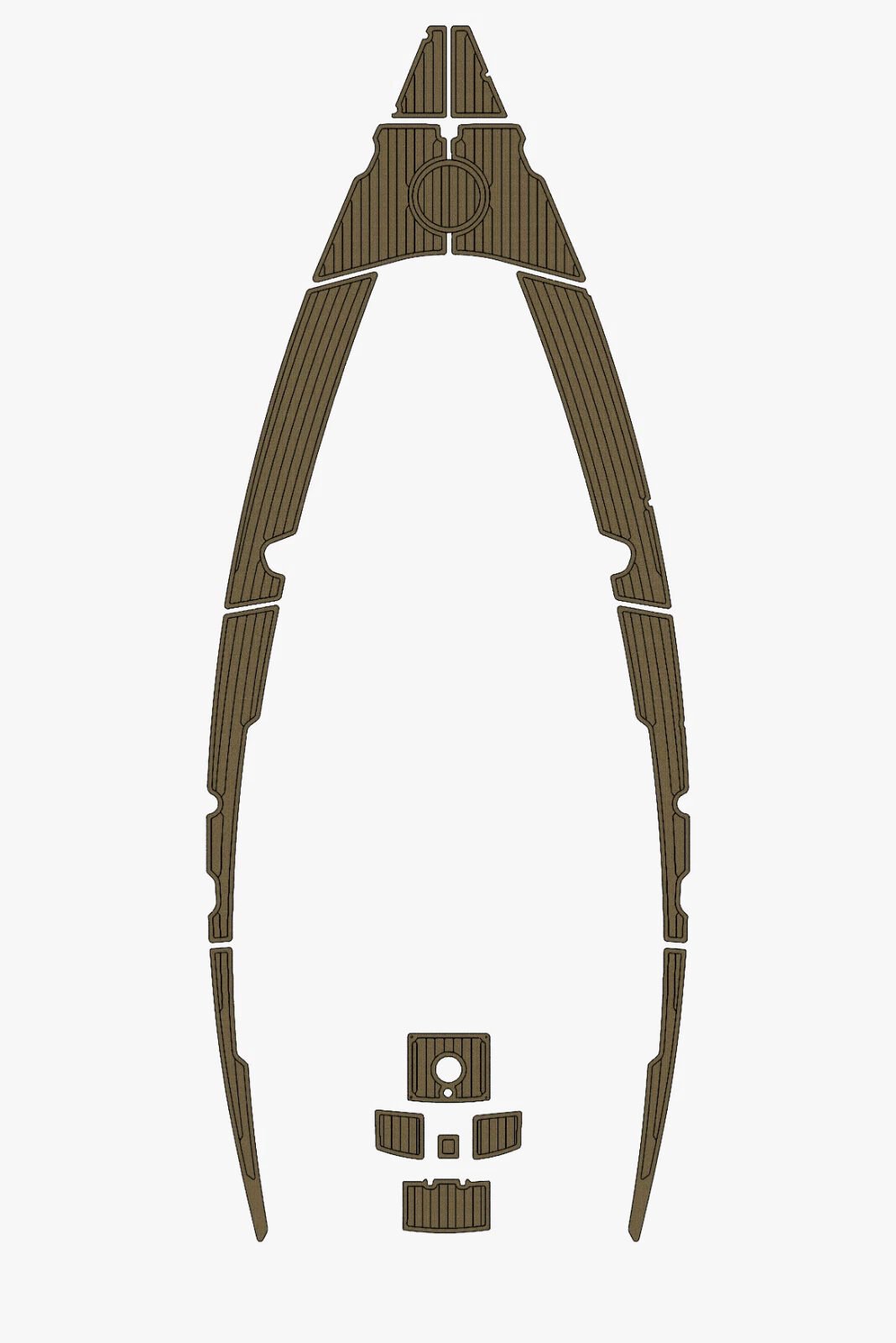 1 kit EVA foam faux teak marine flooring 2003 Bavaria 32