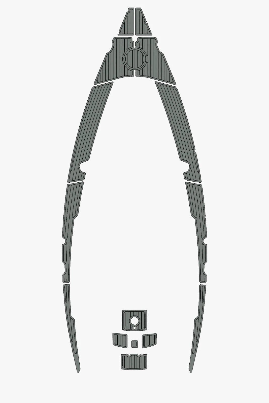 1 kit EVA foam faux teak marine flooring 2003 Bavaria 32