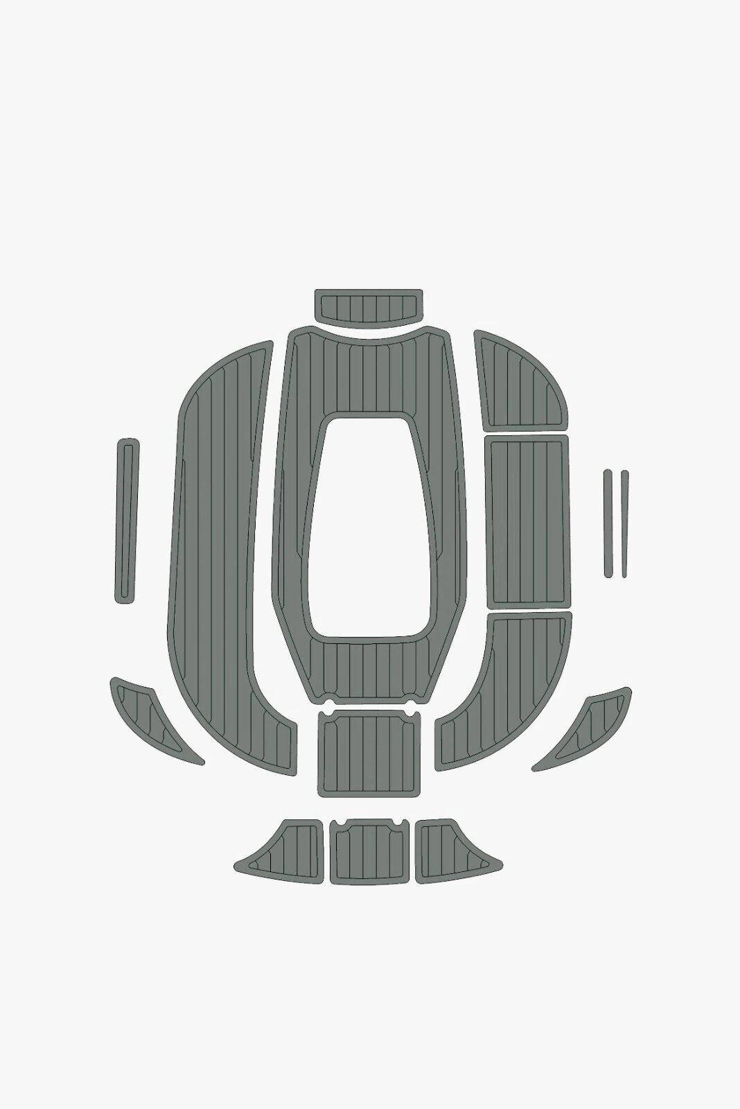 1 Kit EVA foam faux teak marine flooring 2005 Bavaria 30 Cruiser