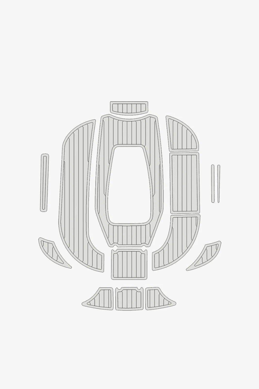 1 Kit EVA foam faux teak marine flooring 2005 Bavaria 30 Cruiser