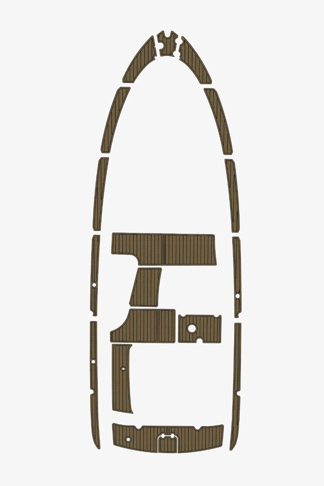 1 kit EVA foam faux teak marine flooring 2006 Bavaria 32 sport DC