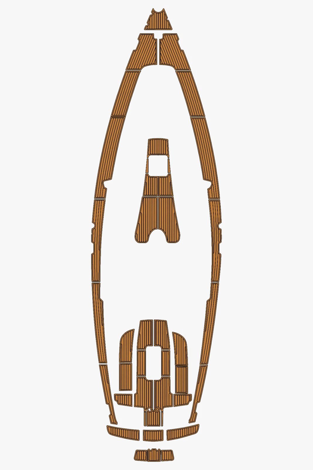 1 kit EVA foam faux teak marine flooring 2007 Bavaria 32 Cruiser