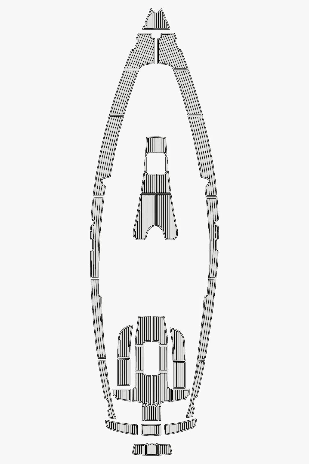 1 kit EVA foam faux teak marine flooring 2007 Bavaria 32 Cruiser