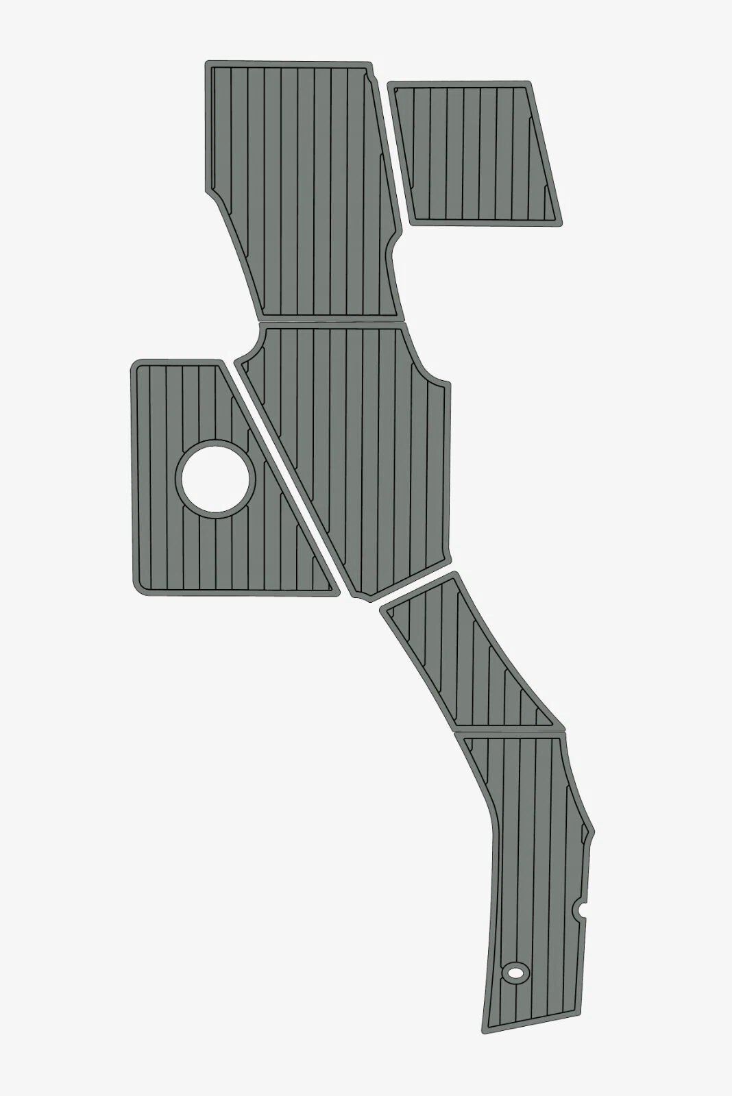 1 kit EVA foam faux teak marine flooring 2013 Bavaria 29 sport