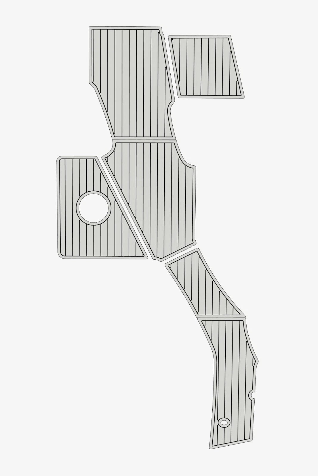 1 kit EVA foam faux teak marine flooring 2013 Bavaria 29 sport