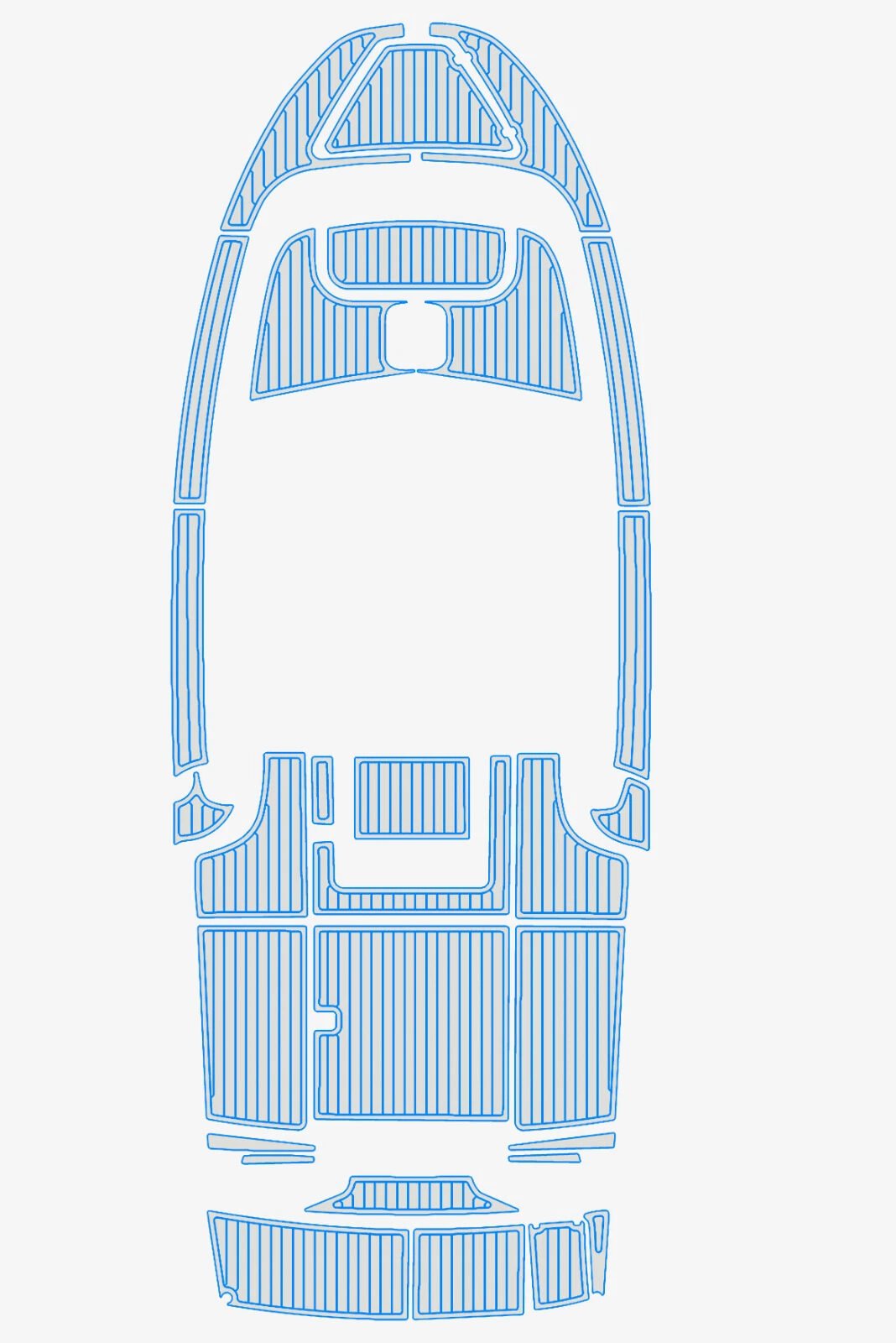 1 kit EVA foam marine deck flooring 1999 Beneteau Antares 710