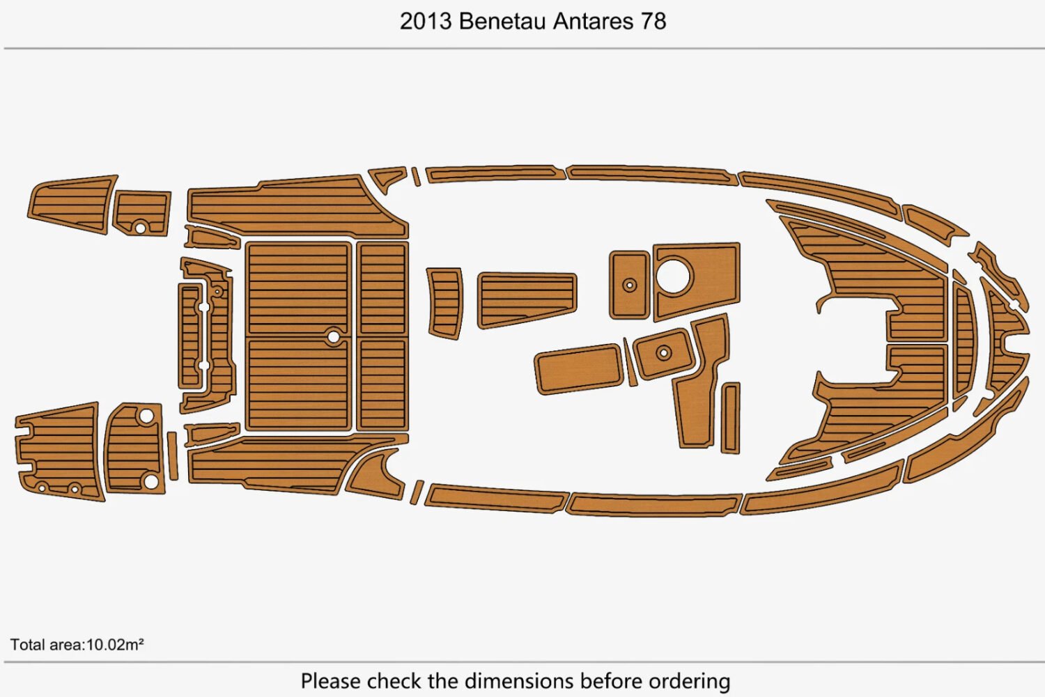 EVA foam marine deck flooring 2013 Benetau Antares 78 (2) 1 kit EVA foam marine deck flooring 2013 Benetau Antares 78