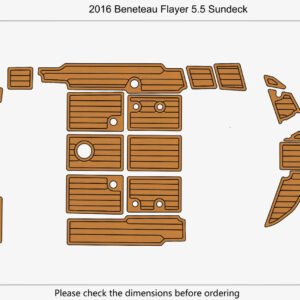 EVA foam marine deck flooring 2016 Beneteau Flayer 5.5 Sundeck (2) 1 kit EVA foam marine deck flooring 2016 Beneteau Flayer 5.5 Sundeck