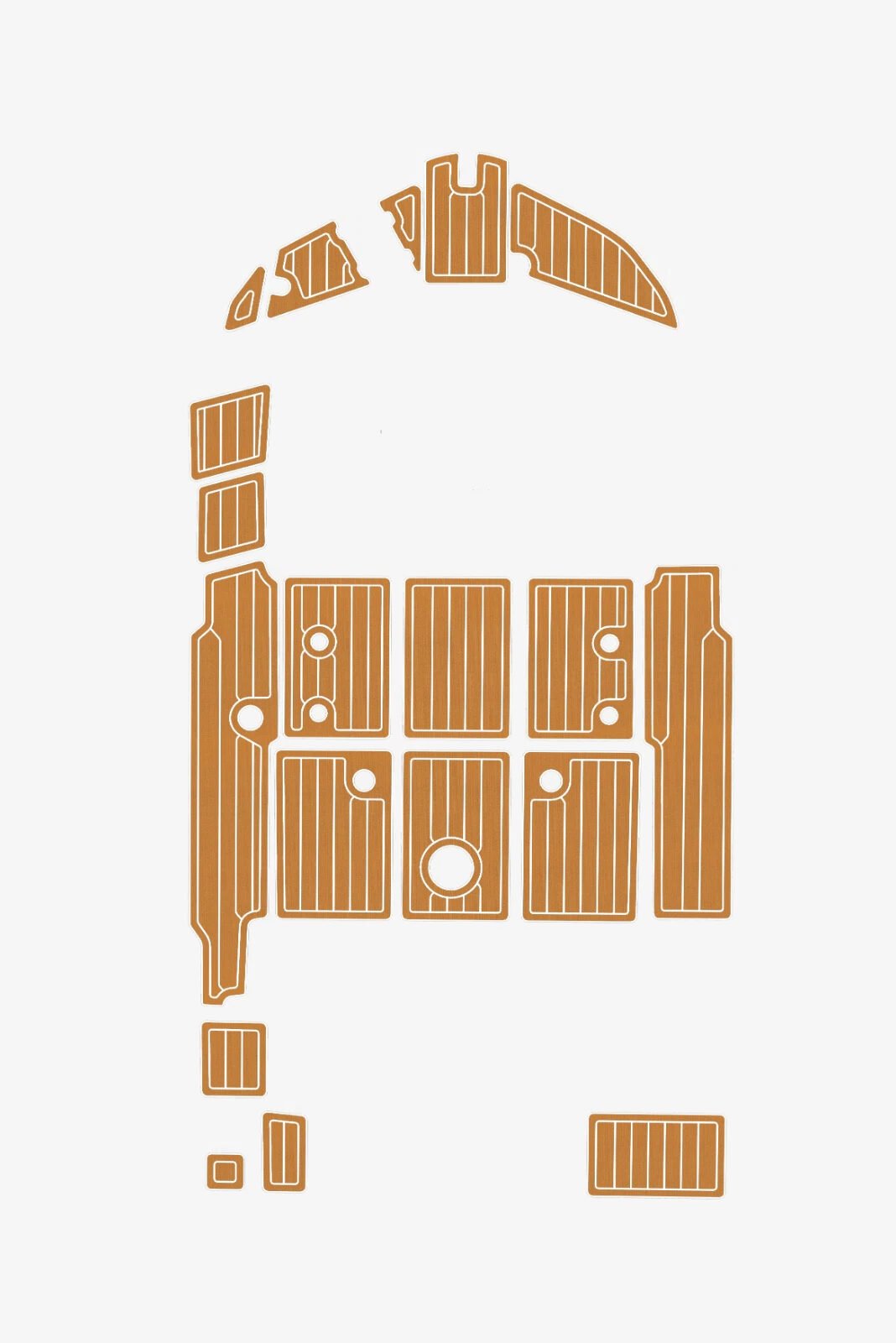 EVA foam marine deck flooring 2016 Beneteau Flayer 5.5 Sundeck (5) 1 kit EVA foam marine deck flooring 2016 Beneteau Flayer 5.5 Sundeck