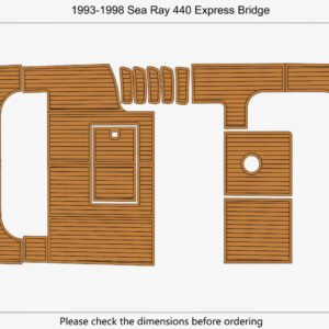 EVA foam marine decking 1993-1998 Sea Ray 440 Express Bridge (1) 1 kit EVA foam marine decking 1993-1998 Sea Ray 440 Express Bridge