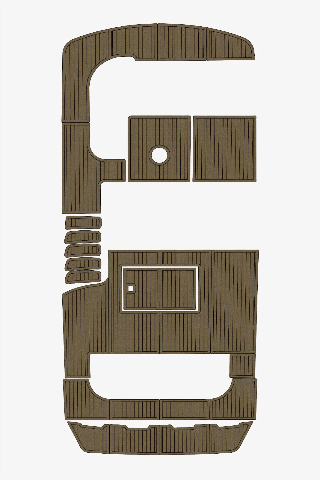 EVA foam marine decking 1993-1998 Sea Ray 440 Express Bridge (5) 1 kit EVA foam marine decking 1993-1998 Sea Ray 440 Express Bridge