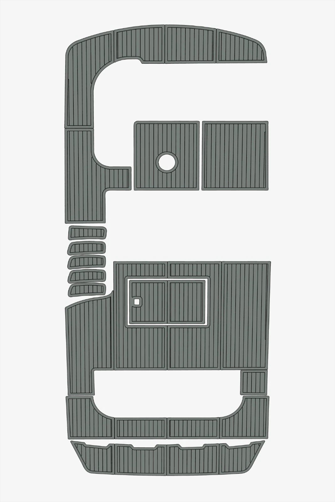 EVA foam marine decking 1993-1998 Sea Ray 440 Express Bridge (6) 1 kit EVA foam marine decking 1993-1998 Sea Ray 440 Express Bridge