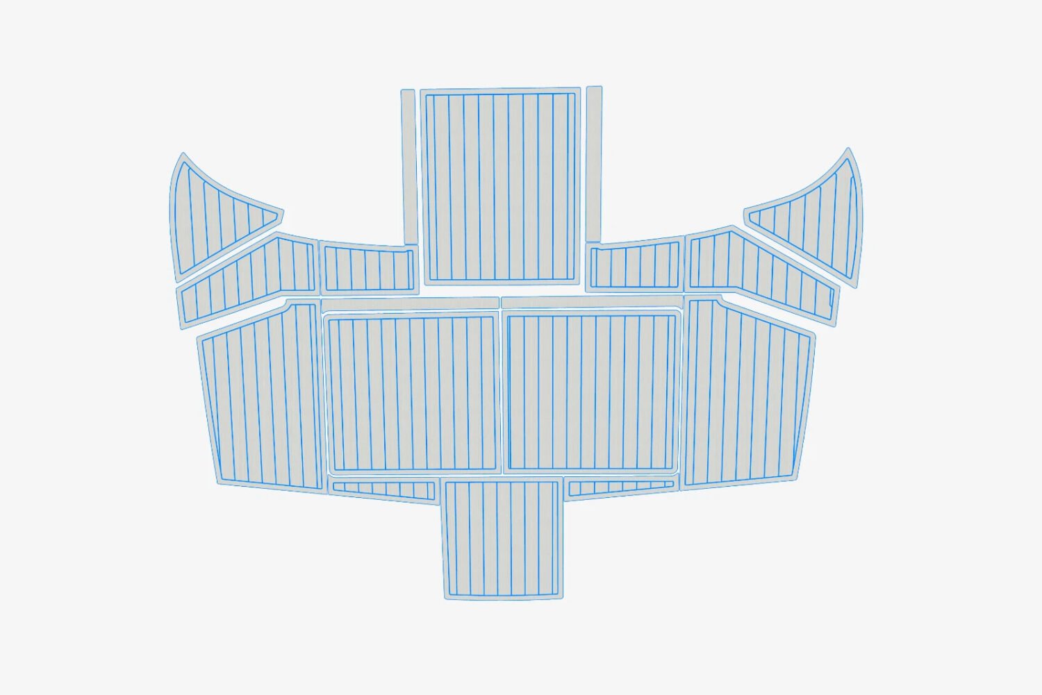 EVA foam marine floor 2002-2003 Alden 46 Saloon Express (16) 1 kit EVA foam marine floor 2002-2003 Alden 46 Saloon Express