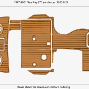 EVA foam marine flooring 1997-1999 Sea Ray 270 sundancer (1) 1 Kit EVA foam marine flooring 1997-2001 Sea Ray 270 sundancer
