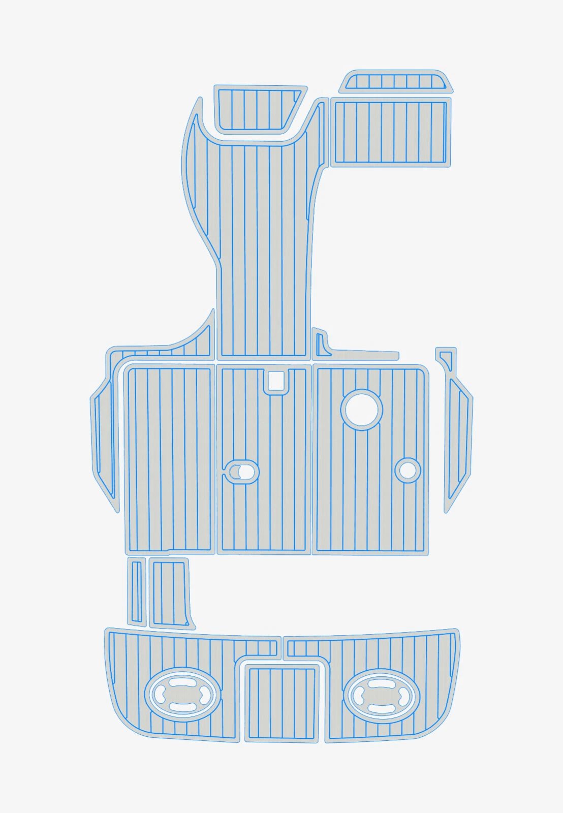 EVA foam marine flooring 1997-1999 Sea Ray 270 sundancer (9) 1 Kit EVA foam marine flooring 1997-2001 Sea Ray 270 sundancer