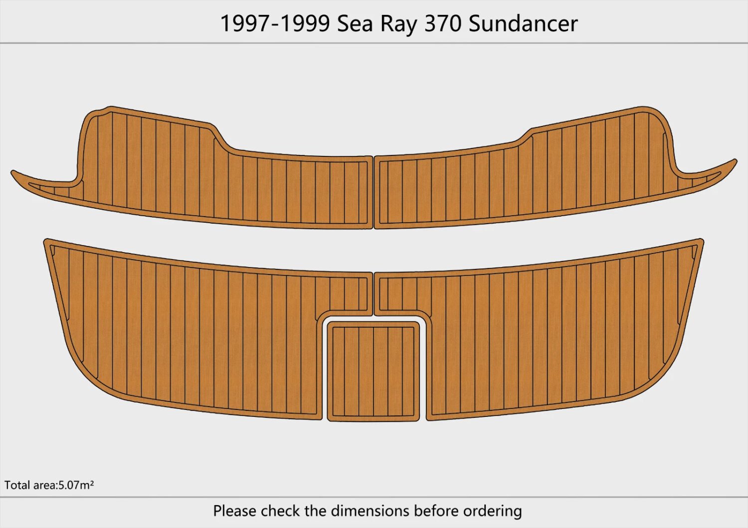EVA foam marine flooring 1997-1999 Sea Ray 370 Sundancer (1) 1 kit EVA foam marine flooring 1997-1999 Sea Ray 370 Sundancer