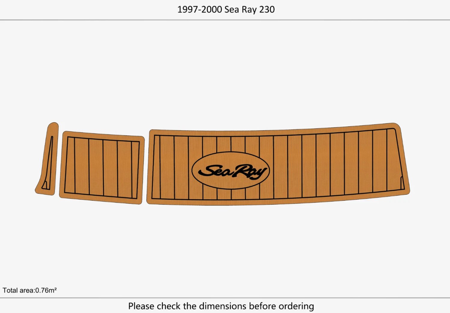 EVA foam marine flooring 1997-2000 Sea Ray 230 (1) 1 Kit EVA foam marine flooring 1997-2000 Sea Ray 230