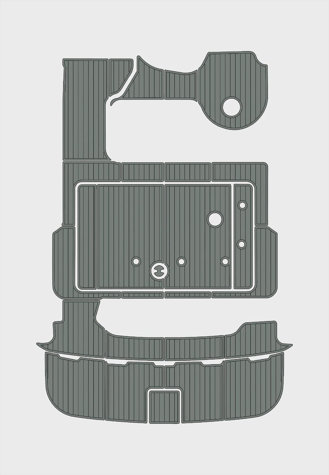 1 Kit EVA foam marine flooring 1997-2000 Sea Ray 400 Sundancer