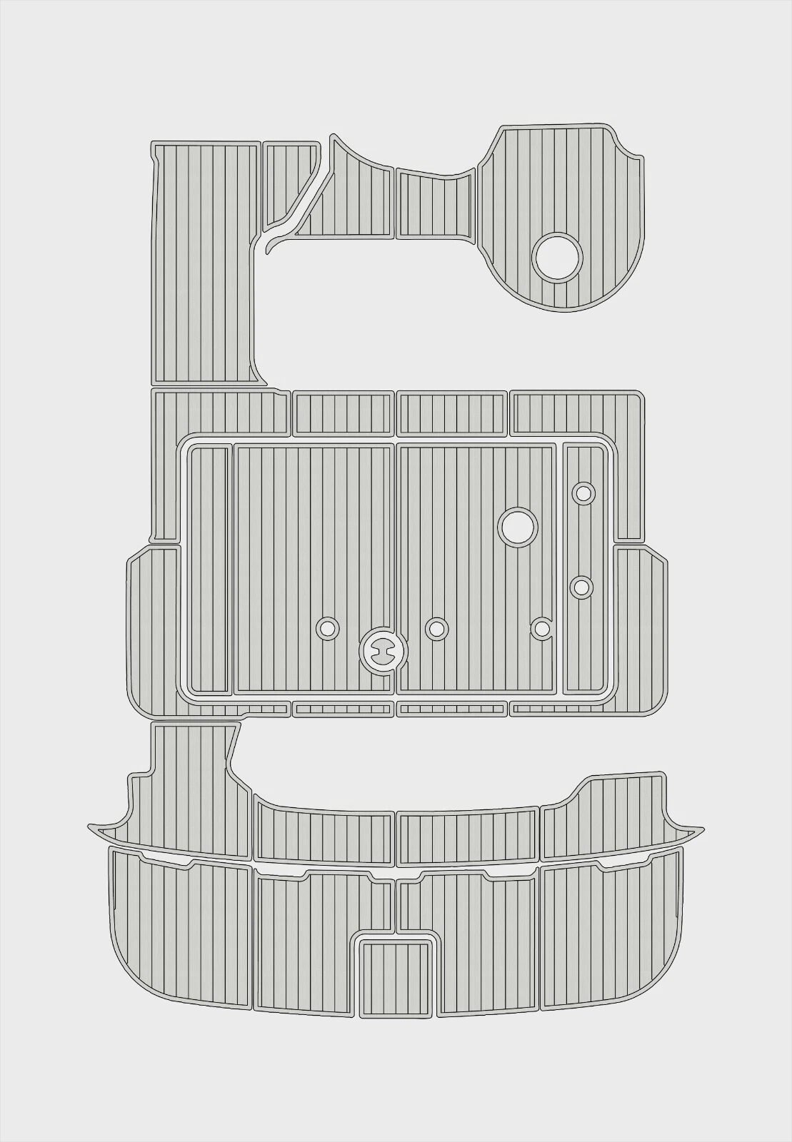 1 Kit EVA foam marine flooring 1997-2000 Sea Ray 400 Sundancer