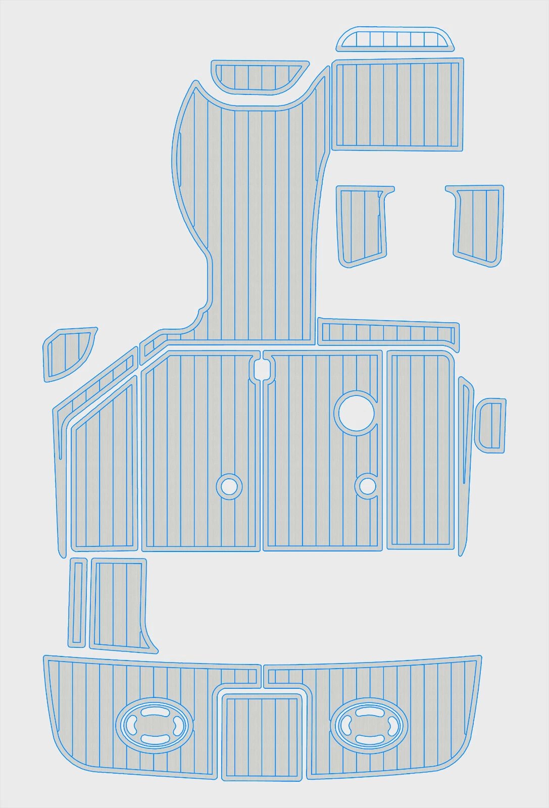 1 Kit EVA foam marine flooring 1997-2001 Sea Ray 290 Sundancer