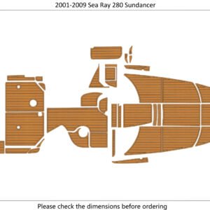 1 Kit EVA foam marine flooring 2001-2009 Sea Ray 280 Sundancer