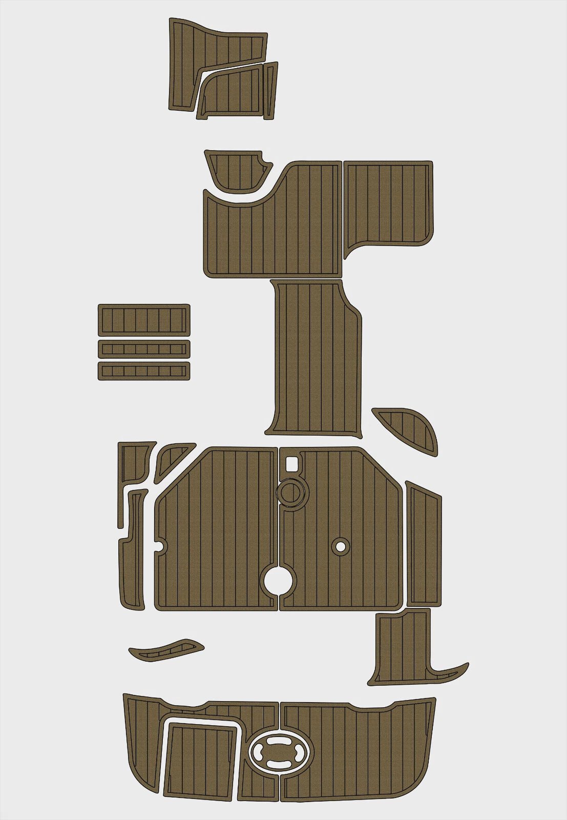 EVA foam marine flooring 2002-2004 Sea Ray 260 Sundancer (5) 1 Kit EVA foam marine flooring 2002-2004 Sea Ray 260 Sundancer