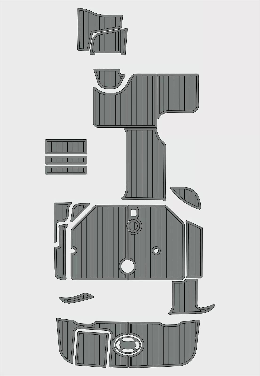 EVA foam marine flooring 2002-2004 Sea Ray 260 Sundancer (6) 1 Kit EVA foam marine flooring 2002-2004 Sea Ray 260 Sundancer