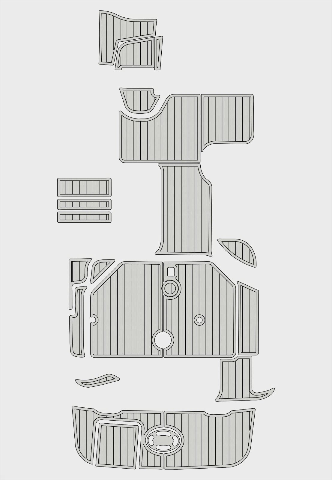 EVA foam marine flooring 2002-2004 Sea Ray 260 Sundancer (8) 1 Kit EVA foam marine flooring 2002-2004 Sea Ray 260 Sundancer