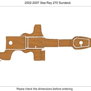 EVA foam marine flooring 2002-2007 Sea Ray 270 Sundeck (1) 1 Kit EVA foam marine flooring 2002-2007 Sea Ray 270 Sundeck