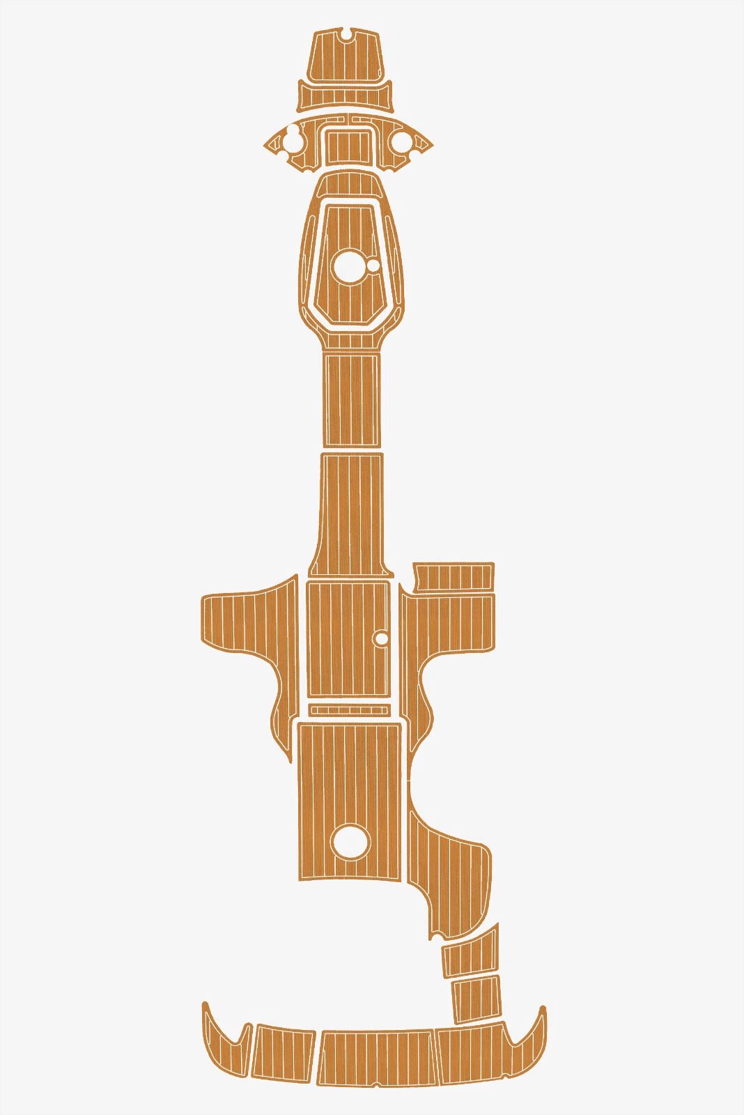 EVA foam marine flooring 2002-2007 Sea Ray 270 Sundeck (10) 1 Kit EVA foam marine flooring 2002-2007 Sea Ray 270 Sundeck