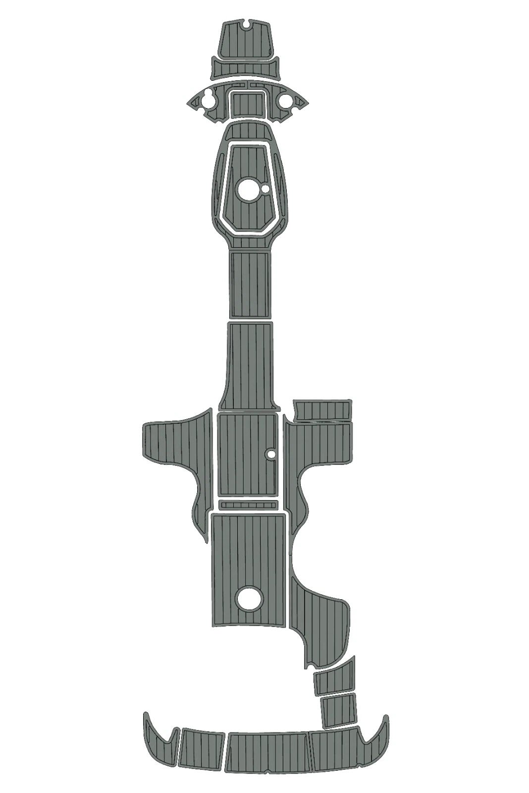 EVA foam marine flooring 2002-2007 Sea Ray 270 Sundeck (12) 1 Kit EVA foam marine flooring 2002-2007 Sea Ray 270 Sundeck