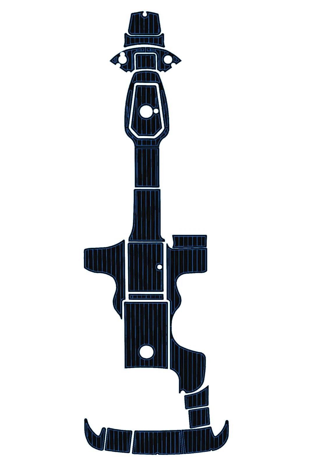 EVA foam marine flooring 2002-2007 Sea Ray 270 Sundeck (3) 1 Kit EVA foam marine flooring 2002-2007 Sea Ray 270 Sundeck