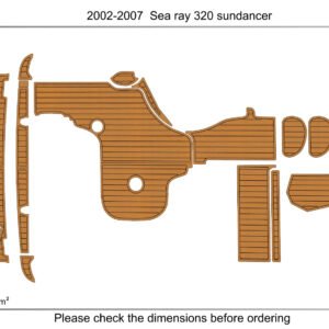 1 Kit EVA foam marine flooring 2002-2007 Sea ray 320 Sundancer