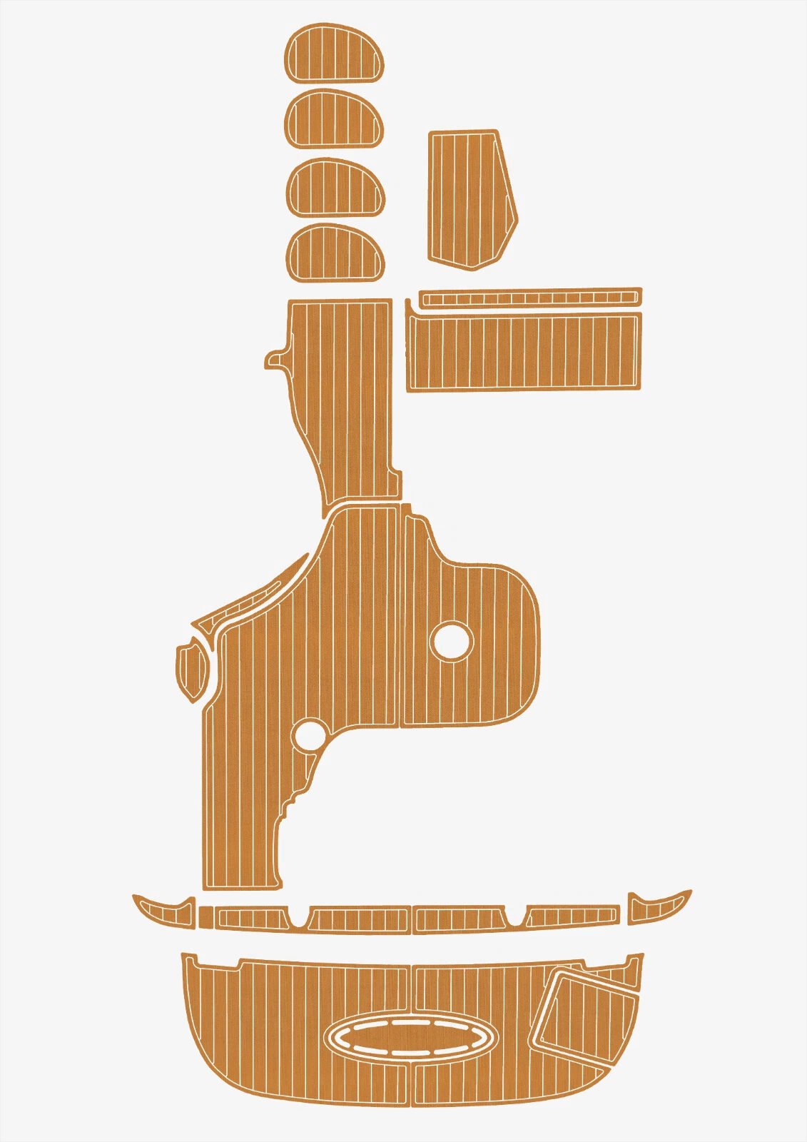 1 Kit EVA foam marine flooring 2002-2007 Sea ray 320 Sundancer