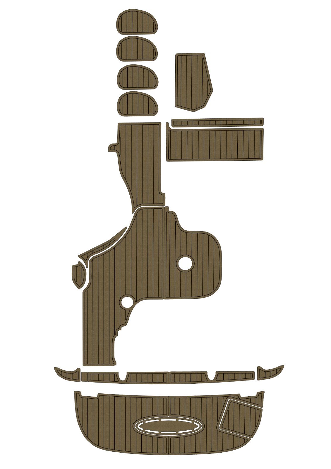 1 Kit EVA foam marine flooring 2002-2007 Sea ray 320 Sundancer