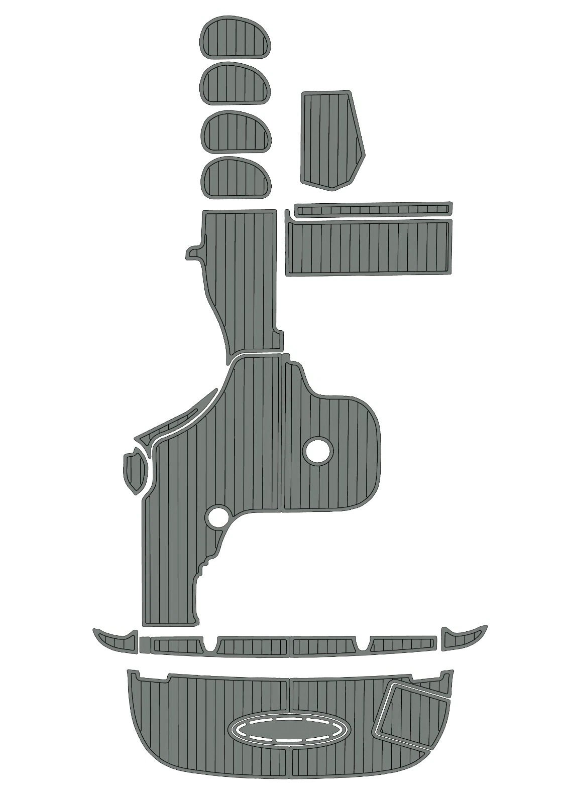 1 Kit EVA foam marine flooring 2002-2007 Sea ray 320 Sundancer