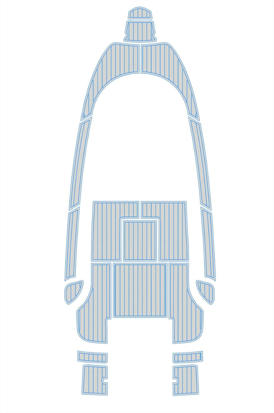 EVA foam marine flooring 2002-2010 Aquador 21 WA (15) 1 kit EVA foam marine flooring 2002-2010 Aquador 21 WA