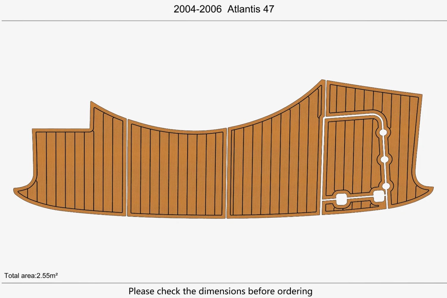 1 kit EVA foam marine flooring 2004-2006 Atlantis 47