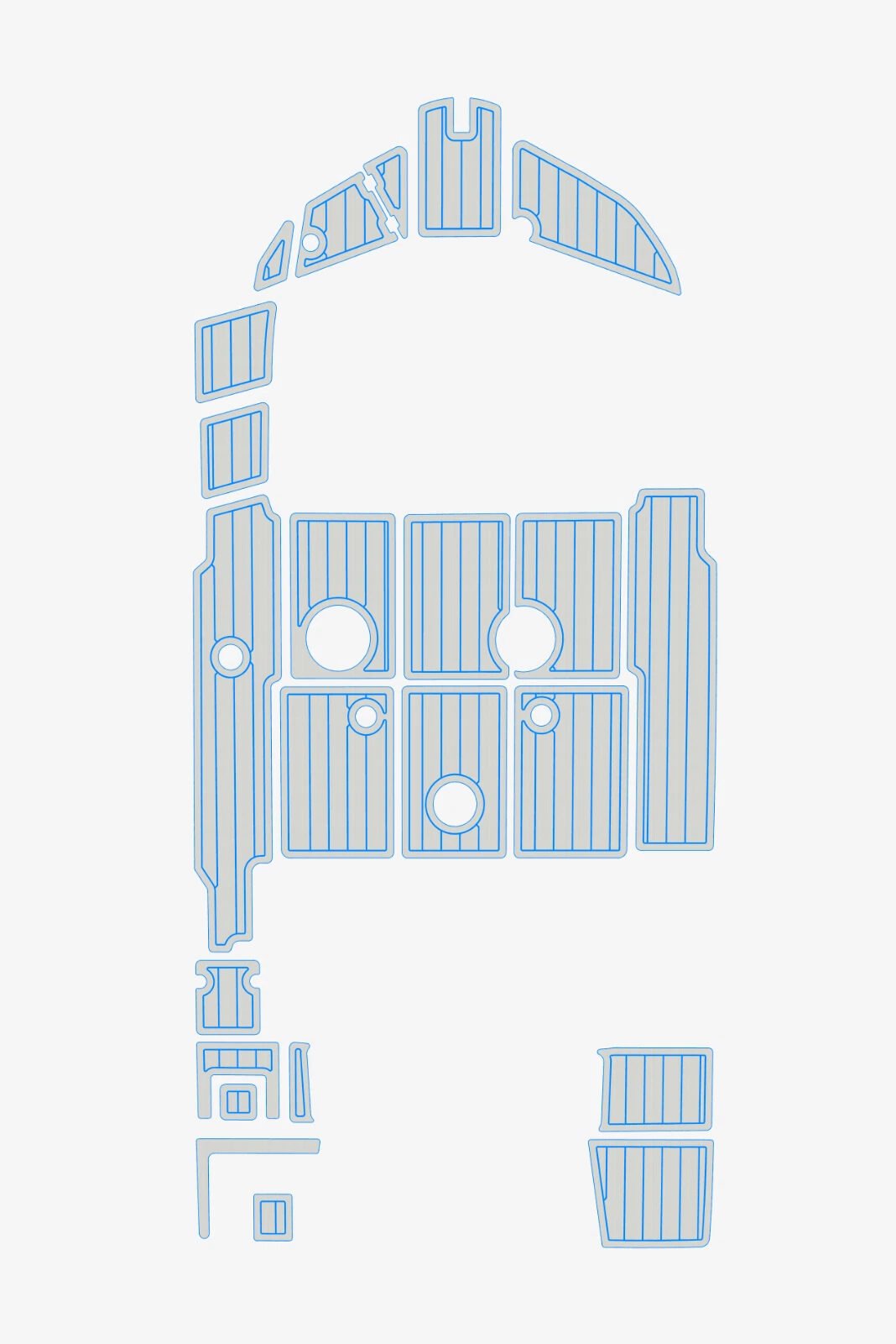 EVA foam marine flooring 2016 Beneteau Flyer 5 Sundeck (10) 1 kit EVA foam marine flooring 2016 Beneteau Flyer 5 Sundeck