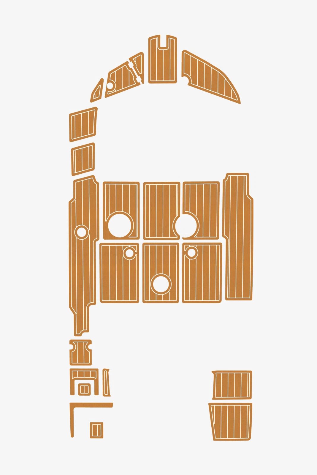 EVA foam marine flooring 2016 Beneteau Flyer 5 Sundeck (5) 1 kit EVA foam marine flooring 2016 Beneteau Flyer 5 Sundeck