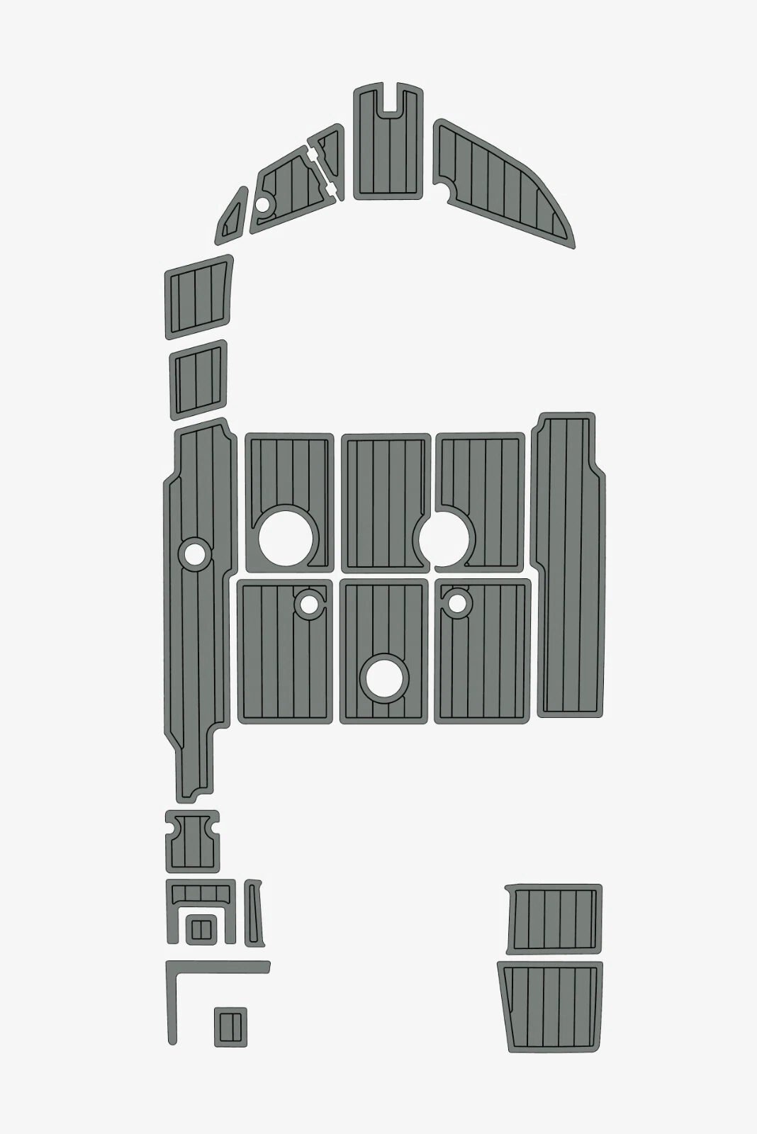 EVA foam marine flooring 2016 Beneteau Flyer 5 Sundeck (7) 1 kit EVA foam marine flooring 2016 Beneteau Flyer 5 Sundeck