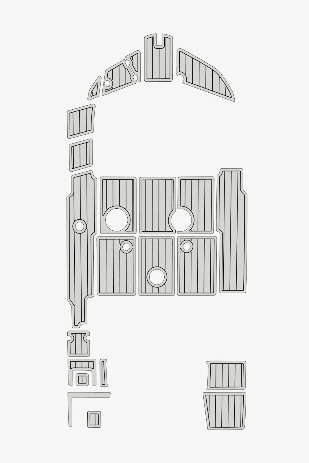 EVA foam marine flooring 2016 Beneteau Flyer 5 Sundeck (9) 1 kit EVA foam marine flooring 2016 Beneteau Flyer 5 Sundeck
